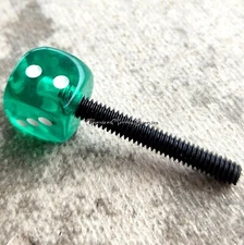 1 Tattoo Machine 8-32 American Thread Contact Screw Mini Candy Green Dice