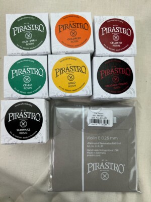 Pirastro Perpetual Violin Strings Set 4/4 Platinum E  Free Rosin 2026 Special 