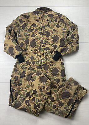 Vintage Jim Catfish Hunter Hunting Camouflage Lined Coverall Vintage Jim Catfish Hunter Hunting Camouflage Lined Coverall