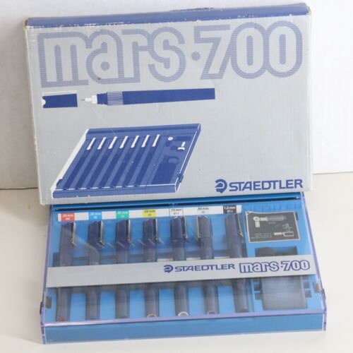 Staedtler Marsmatic 700 7 Pens Ink Technical Drawing Set Mars .30mm - 1.00mm - Picture 1 of 19