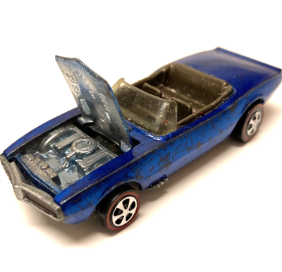 Hot Wheels Redline Custom Firebird 1968 Blue Made in United States 