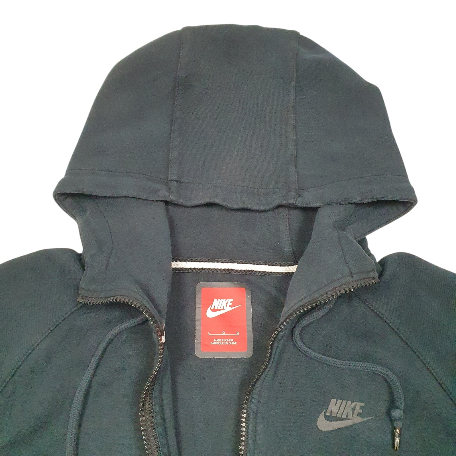 NIKE Full Zip Hoodie Jumper Sweatshirt Mens L image 2