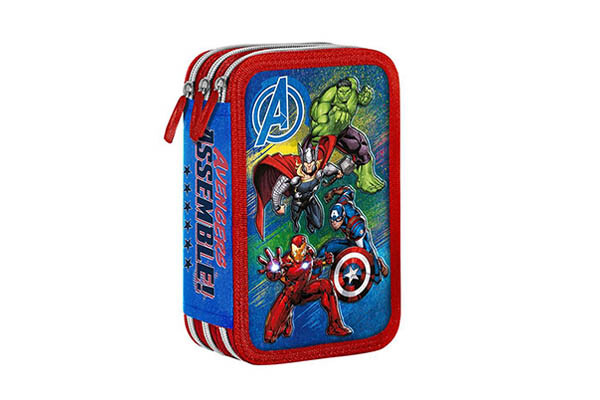 Nobrand – Astuccio 3 Zip Avengers – Giotto