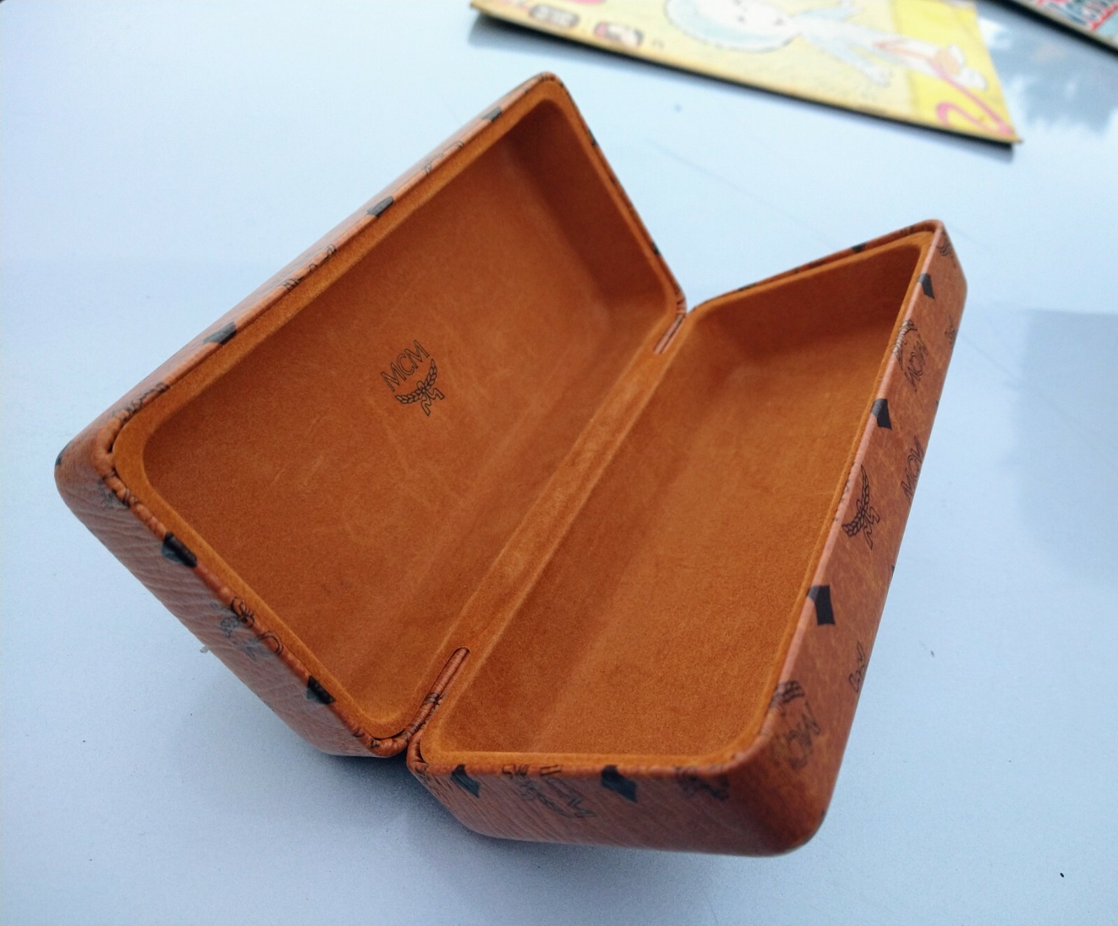 MCM Large Tan Hardshell Glasses Case - image 2