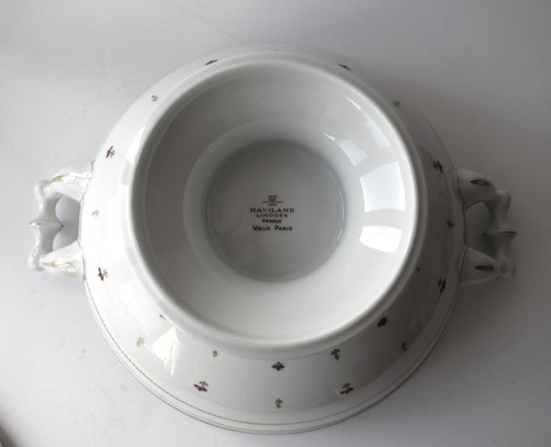 GROSSE SUPPENTERRINE LIMOGES HAVILAND PORZELLAN VIEUX PARIS GRÜN - Picture 5 of 8