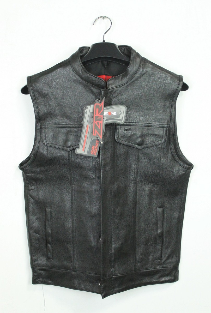 Z1R Black Leather 3006 Vest - Size S Part Number - 28300399 Z1R Black Leather 3006 Vest - Size S Part Number - 28300399