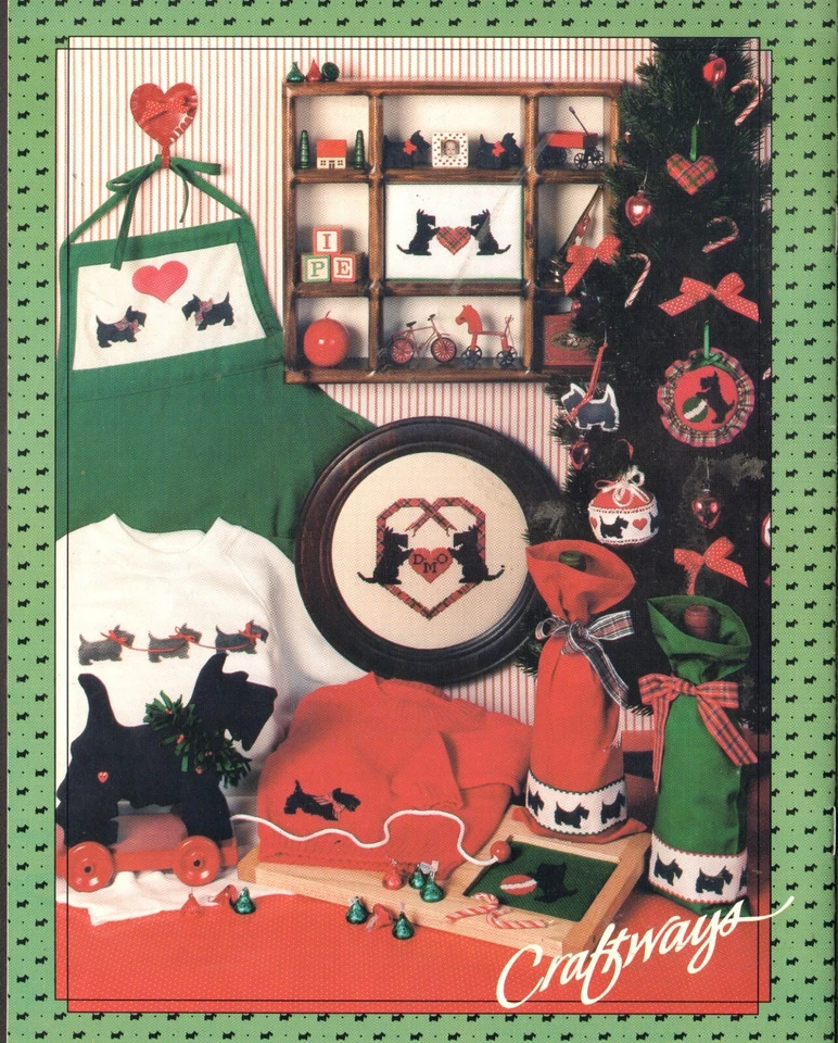 Craftways Bonnie Wee Scotties Counted Cross Stitch Pattern Book 16242 dated 1985 - Image 2 of 2