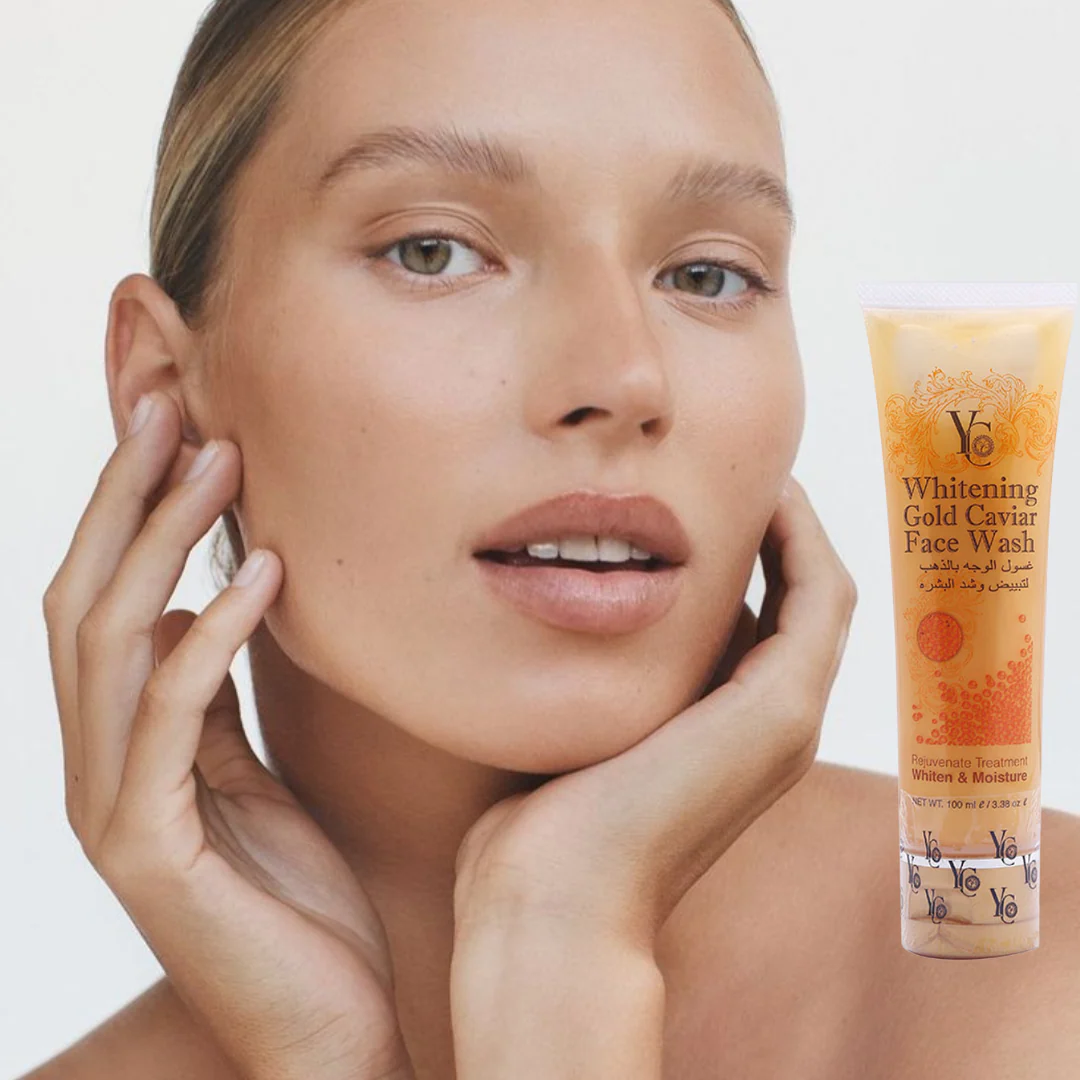YC Whitening Gold Caviar Face Wash for Men - 100 ml