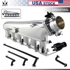 Intake Manifold Fuel Rail 90mm Throttle Body For Skyline RB25DET R33 2.5L 93-98 