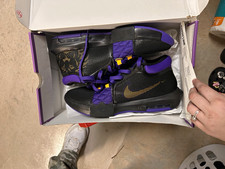 Nike LeBron Witness 8 Lakers Men  s Low Top Lace Up Mesh Black FB2239-001