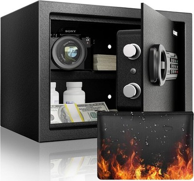  1.6 cu.ft. Goldenkey Digital Fireproof 1.6cu.ft Fireproof, Black+Fireproof 