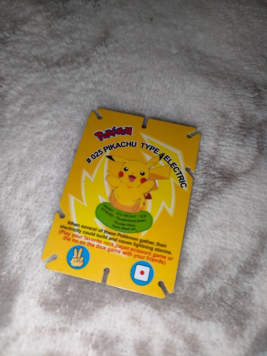 Pikachu Cheetos Jenga Card - 2003 Indian Exclusive VERY RARE