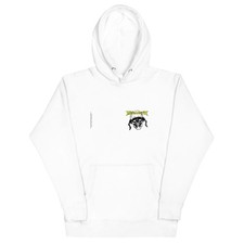 Megadeth Vic Stamp Mens Officially Licensed Hoodie White