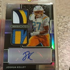 Panini 2020 Obsidian Rookie Jersey Ink Joshua Kelley RJI-34 Purple Auto /40