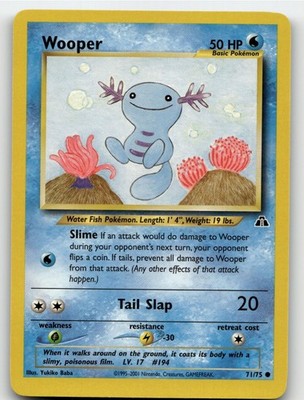 WOOPER 71/75 COMMON NEO DISCOVERY POKEMON LP+