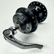 MTB Front Disc Hub 36 Hole 100mm QR 6 Bolt Black Mountain Bike w/ Quick Release