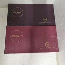 Vintage SCRABBLE Board Games Lot Of 2 SELCHOW & RIGHTER All Tiles 