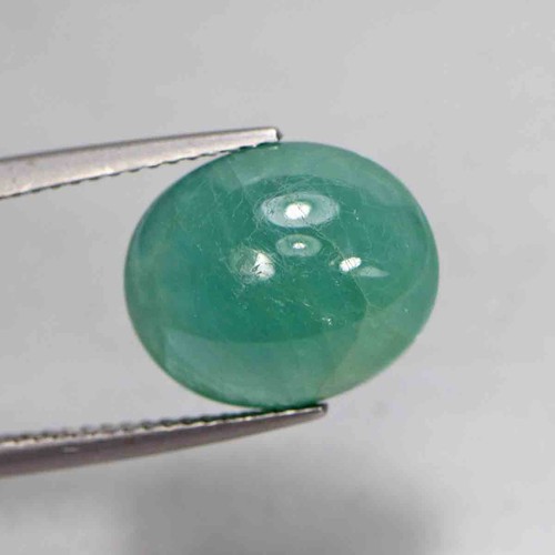 7.00 Cts Natural Grandidierite Oval Cabochon Cut Bluish Green Loose Gemstone - Bild 2 von 6