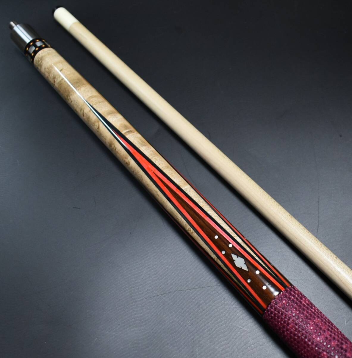 Vintage old LEGEND ADAM Cue N/B-12 Pan American 70s 18T Joint Pool