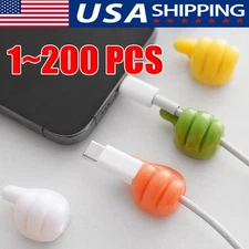 1~200X Thumb Wall Key Hook for Hanging Self Adhesive Cable Organizer Clip Holder