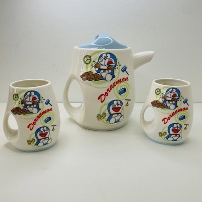 Doraemon Fujiko Ceramic Tea Set JAPAN
