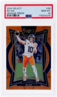 2024 Panini Select Bo Nix Concourse Orange Prizm #30 /49 PSA 10