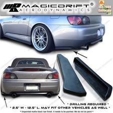 Fit For 04-09 Honda S2000 Rear Under Bumper Lip Side Diffuser Splash Guard Pu Fit For 04-09 Honda S2000 Rear Under Bumper Lip Side Diffuser Splash Guard Pu