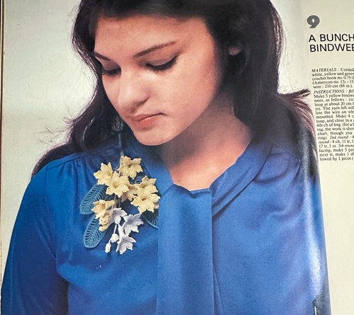 1982 MAGIC CROCHET # 17 Tricot Selection 22 Patterns Curtains Bedspread + France - Imagen 5 de 6