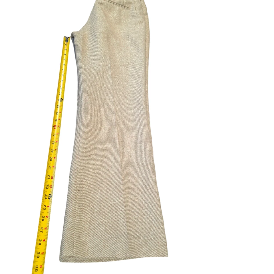 Pantalones de vestir Tailor B. Moss dorado tweed mezcla de lana para mujer talla 10 oficina carrera Foto 4 de 4