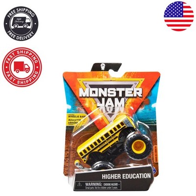 1:64 Scale Higher Education Monster Truck - Die-Cast Toy with Manual Operation