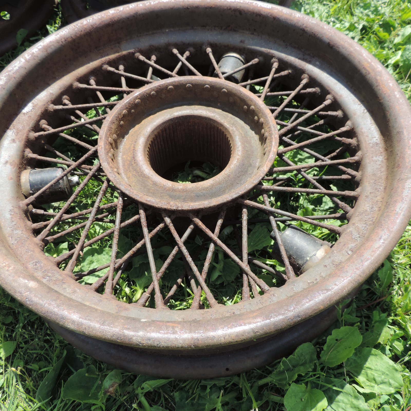 Vintage 19" Rolls Royce Wire Wheels - Original Set may be 1933 1934 1935 1936