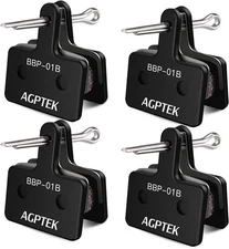 AGPTEK Bike Brake Pads, High-Performance Brake Pads, Disc Brake Pads & Spring (S