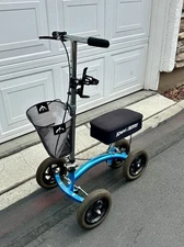 KneeRover All-Terrain QUAD Knee Scooter Includes Memory Pad Cover & Basket