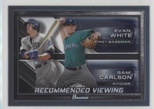 2017 Bowman Draft Recommended Viewing Evan White Sam Carlson #RV-SEA g6p