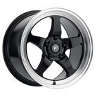 17x10 D5 Drag 5x114.3 ET50 BS7.5 Gloss Black Machined 78