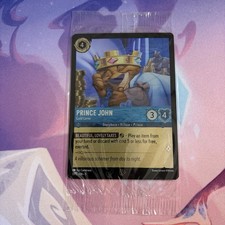 Disney Lorcana Prince John - Gold Lover 1/P2 - Villainous PROMO Sealed