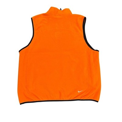 Nike ACG Wolf Tree Polartec Fleece Vest Mens Medium Orange HJ2468