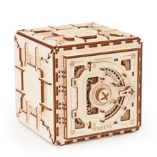 UGEARS Safe Wooden Mechanical 3D Puzzle with 3-Digit Combination Lock