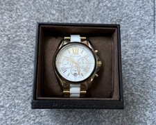 Michael Kors Watch white And Gold MK5743 Model, Excellent Condition With Box