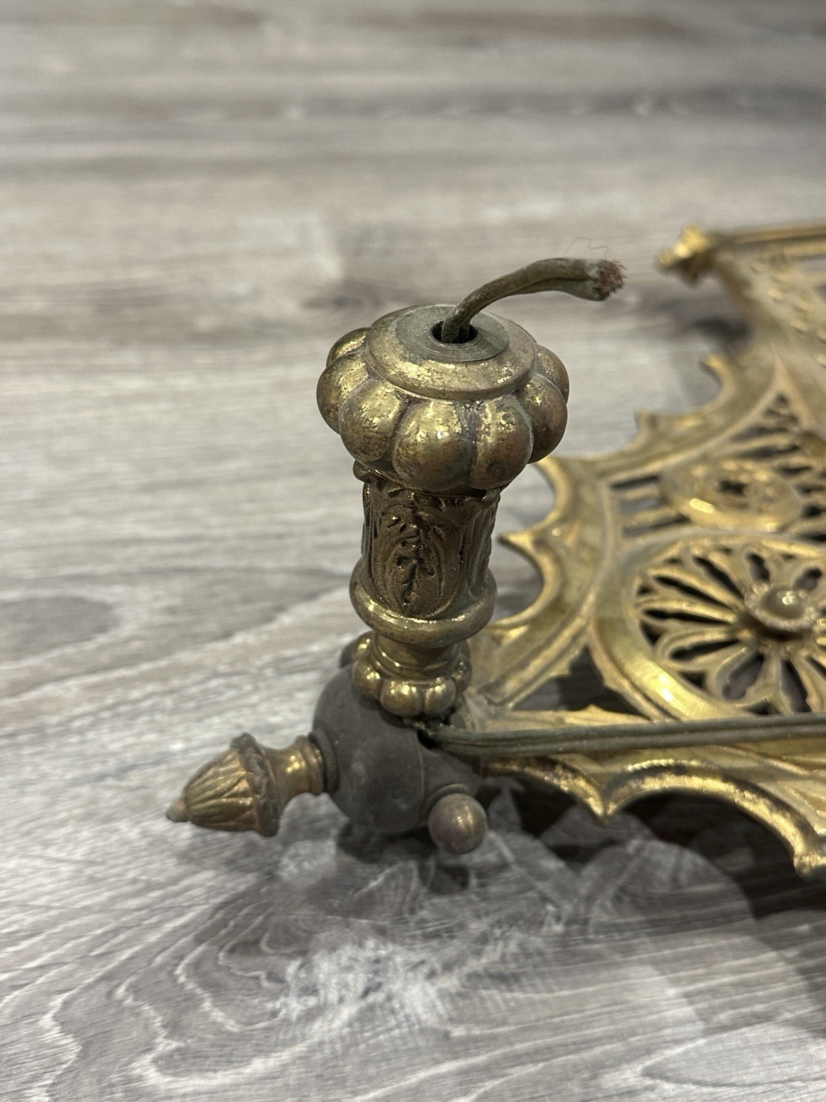 VINTAGE 7 CANDLE BRASS CHURCH ALTAR CANDELABRAS