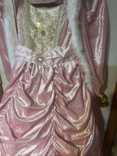 What A Character RÓŻOWA aksamitna sukienka księżniczki peleryna obręcz 7-8 lat kostium m medium