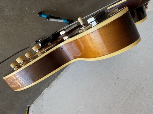 Barclay Harmony H74-3 Meteor Semi Hollowbody Vintage Guitar USA 1967 W Case - Picture 13 of 17