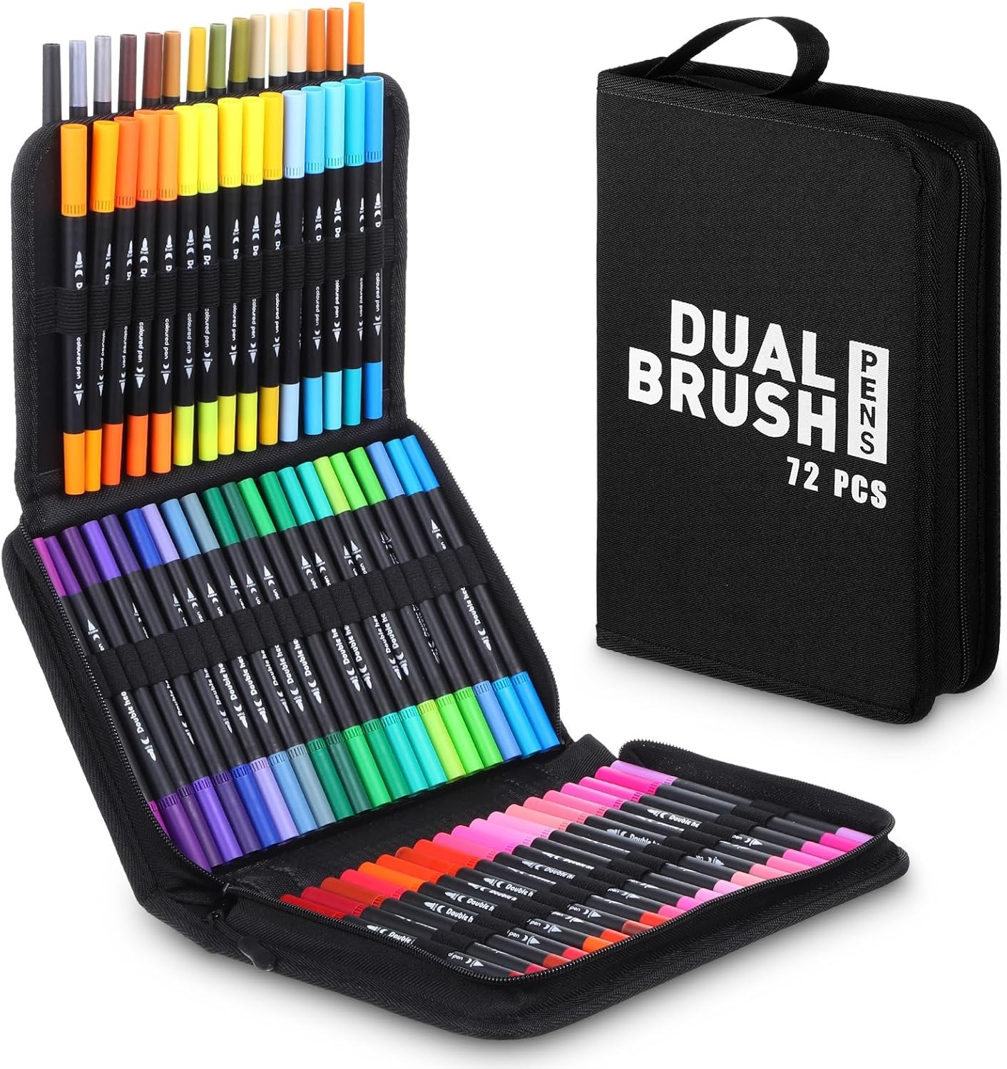 72 Colors Art Paint Markers, Dual Tip Acrylic Paint Pens wit
