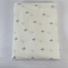 Vtg Laura Ashley Bembridge Blue Fitted Sheet TWIN Floral Cottage
