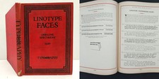 1920 antique LINOTYPE SPECIMENS TYPOGRAPHY type fonts printer’s CATALOG history