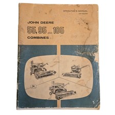 John Deere Operators Manual 55 95 & 105 Combines OM H69256 Vintage Book