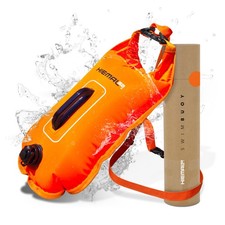 Swim Buoy for Open Water with Dry Bag 15L Fully Waterproof Swim Bubble Be S...