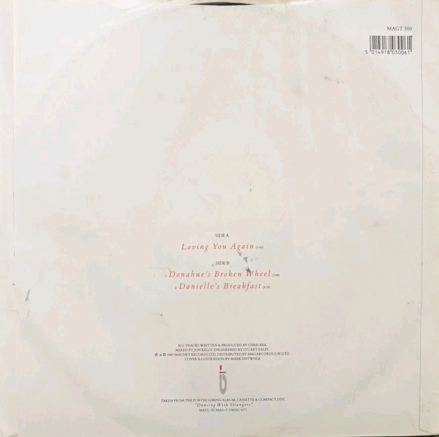 Chris Rea Loving You Again Vinyl Record VG+/VG MAGT300 1987 Foto 2 de 2