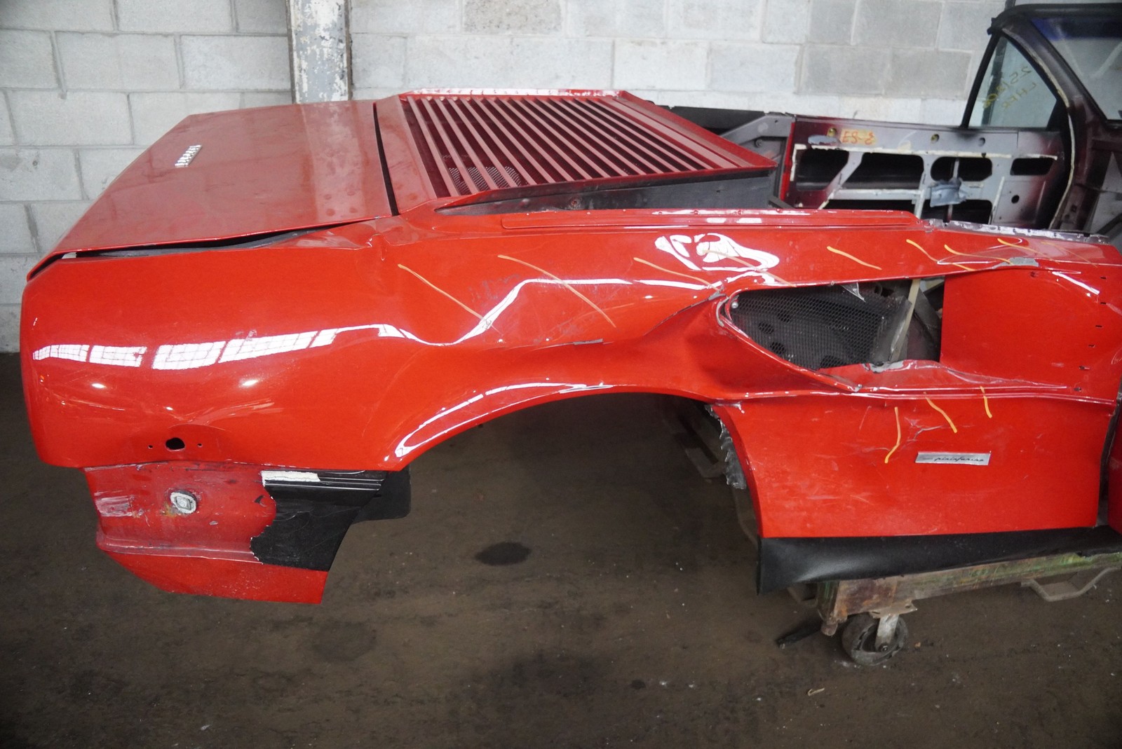 Rear Right Quarter Panel Body Structural Cut Ferrari Mondial Cabriolet 85 *Note*