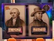 2025 POTP 1776 The Freedom Fighters #187 Ellery,Hopkins Dual Relic Handwritten